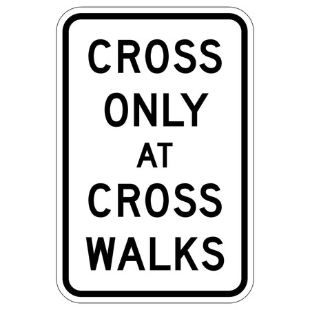 Sign Solutions Usa 18 in Height, 12 in Width, Aluminum, Vertical Rectangle DUS08HWT1218R9-2